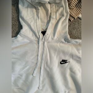 White Nike sweatshirt